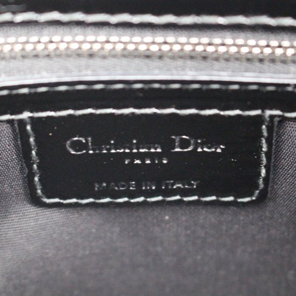 Dior Patent Cannage Dior Soft Shopping Tote Black - Picture 12 of 14